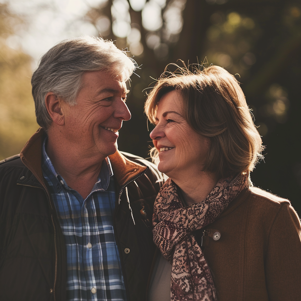 A smiling couple | Source: Midjourney